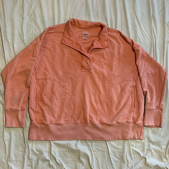 Aerie The Good Times Henley Sweatshirt - Picture 1 of 6